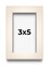 Photo Size Minimalist White Picture Frame - UV Acrylic, Foam Board Backing, Hanging Hardware